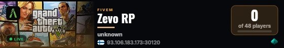 Zevo RP live status badge