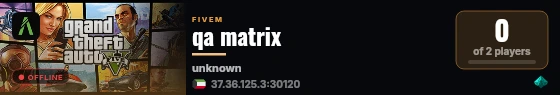 qa matrix live status badge