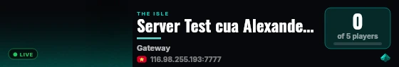 Server Test cua Alexander - Gateway live status badge