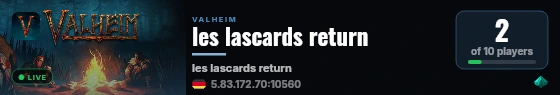 les lascards return live status badge