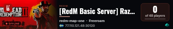 [RedM Basic Server] Razzalli live status badge