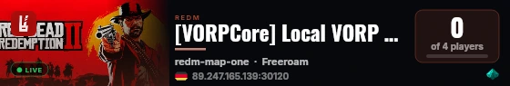 [VORPCore] Local VORP Testing live status badge