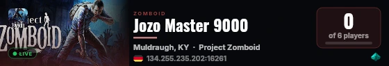 Jozo Master 9000 live status badge