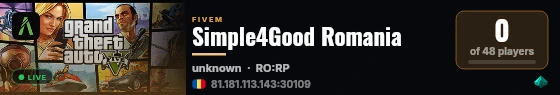 Simple4Good Romania live status badge