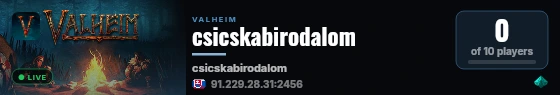 csicskabirodalom live status badge