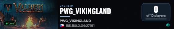PWG_VIKINGLAND live status badge