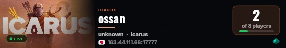 ossan live status badge