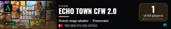 ECHO TOWN CFW 2.0 live status badge
