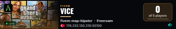 VICE live status badge
