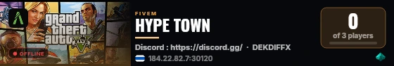 HYPE TOWN live status badge