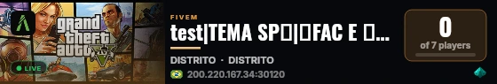 test|TEMA SP🔥|💀FAC E 🔫ORGS LIVRES|💣MELHOR CIDADE DE COM TEMA SP live status badge