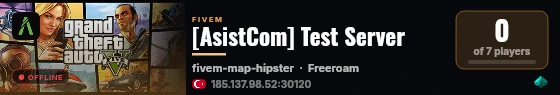 [AsistCom] Test Server live status badge