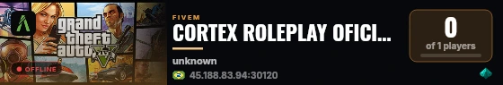 CORTEX ROLEPLAY OFICIAL 👑 live status badge