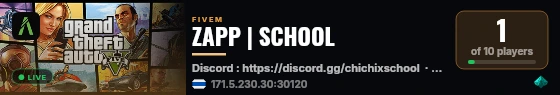 ZAPP | SCHOOL live status badge