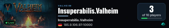 Insuperabilis.Valheim live status badge