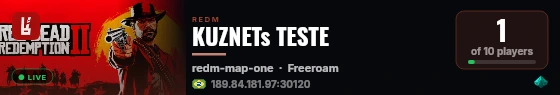 KUZNETs TESTE live status badge