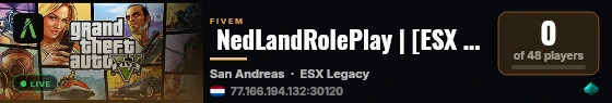  NedLandRolePlay | [ESX Legacy] live status badge