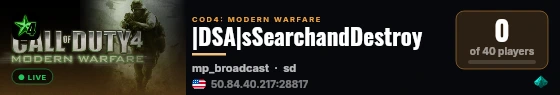 |DSA|sSearchandDestroy live status badge