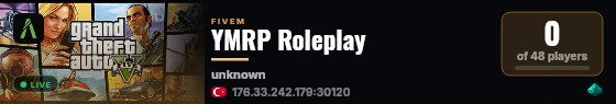 YMRP Roleplay live status badge