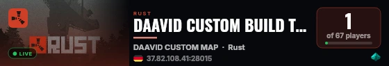 DAAVID CUSTOM BUILD TEST SERVER live status badge