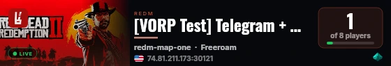 [VORP Test] Telegram + Black Market live status badge