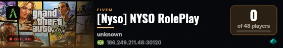 [Nyso] NYSO RolePlay live status badge