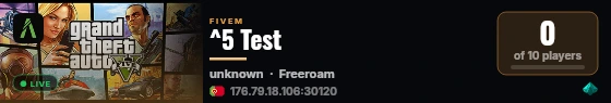 ^5 Test live status badge