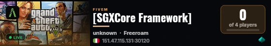 [SGXCore Framework] live status badge