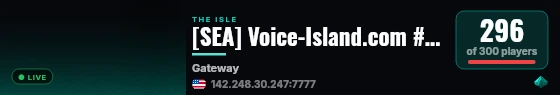 [SEA] Voice-Island.com #2 Wild - Low Rules - VC - CBT live status badge