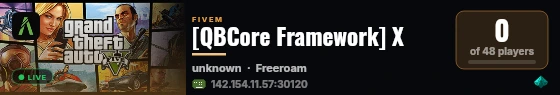 [QBCore Framework] X live status badge