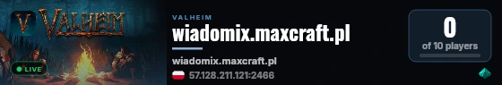 wiadomix.maxcraft.pl live status badge