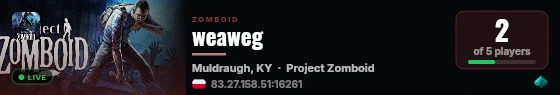 weaweg live status badge