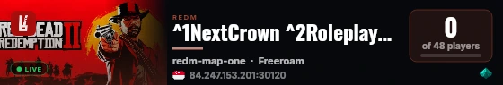 ^1NextCrown ^2Roleplayers | live status badge