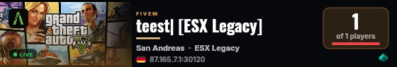 teest| [ESX Legacy] live status badge