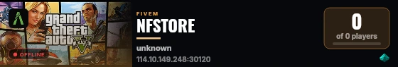 NFSTORE live status badge
