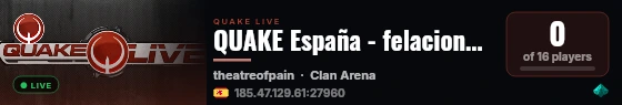 QUAKE España - felaciones gratis por Tremor y Robi live status badge