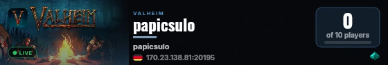 papicsulo live status badge