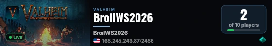 BroilWS2026 live status badge
