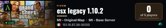 esx legacy 1.10.2 live status badge
