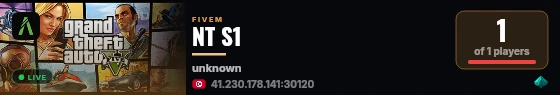 NT S1 live status badge