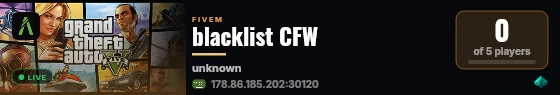 blacklist CFW live status badge