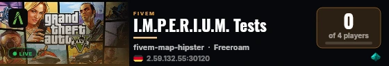 I.M.P.E.R.I.U.M. Tests live status badge