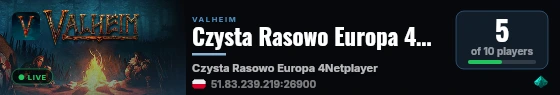 Czysta Rasowo Europa 4Netplayers live status badge