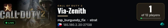 Via-Zenith live status badge