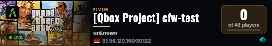 [Qbox Project] cfw-test live status badge