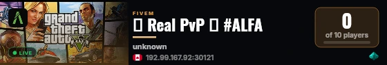 🔹 Real PvP 🔹 #ALFA live status badge