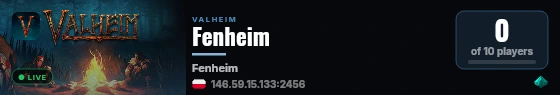 Fenheim live status badge