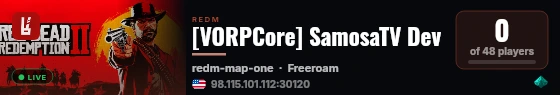 [VORPCore] SamosaTV Dev live status badge