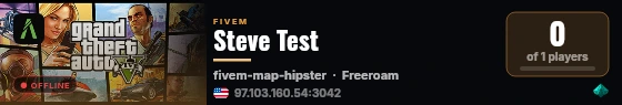 Steve Test live status badge