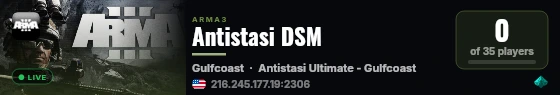 Antistasi DSM live status badge